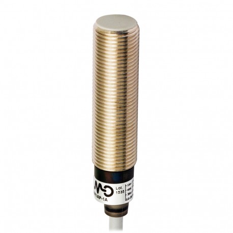 AM1/0B-3A MICRO DETECTORS Inductive sensor M12 shielded LD NO/NC, PNP+NPN cable 2m axial