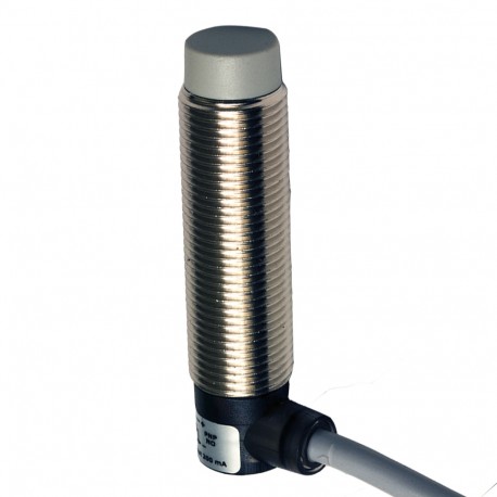 AM1/AN-2C MICRO DETECTORS Sensor indutivo M12 sem blindagem NO/NPN cabo de 2m de 90°