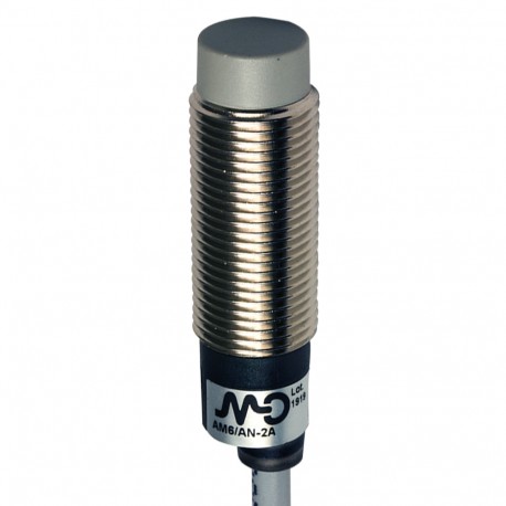 AM6/CN-4A MICRO DETECTORS Sensor inductivo M12 cable NC/NPN cable 2m axial