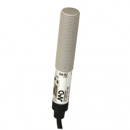 C12P/00-3A MICRO DETECTORS Sensor capacitivo de Plástico M12 Blindado DC 8 mm PNP/NPN NO/NC cable 2m axial