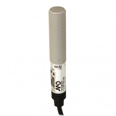 C18P/A0-1A MICRO DETECTORS Sensor capacitivo M18 de Plástico Blindado de CA 8mm NO cabo de 2m axial