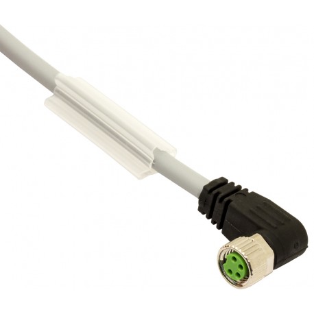 CD08/0B-100C1US MICRO DETECTORS Conector Hembra M8 de 90° 4 polos cable PVC de 10 m CSA