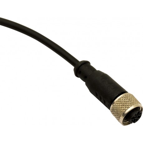 CD12M/0B-100A1HT MICRO DETECTORS Conector Hembra M12 Axial, de 4 polos cable PVC PUR 10 m CSA -25°C...+105°C