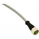 CD12M/0B-100A1US MICRO DETECTORS Conector Hembra M12 Axial, de 4 polos cable PVC de 10 m CSA