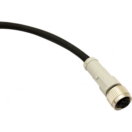 CD12M/0B-100A5 MICRO DETECTORS Conector Fêmea M12 Axial, de 4 pólos cabo PUR de 10m