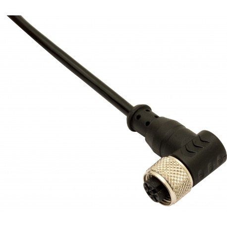 CD12M/0B-100C1HT MICRO DETECTORS Conector Hembra M12 90° 4 polos cable PVC PUR 10 m CSA -25°C...+105°C
