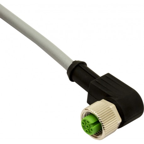 CD12M/0B-100C1US MICRO DETECTORS Conector Hembra M12 90° 4 polos cable PVC de 10 m CSA
