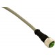 CD12M/0B-150A5US MICRO DETECTORS Conector Hembra M12 Axial, de 4 polos cable PUR de 15 m CSA
