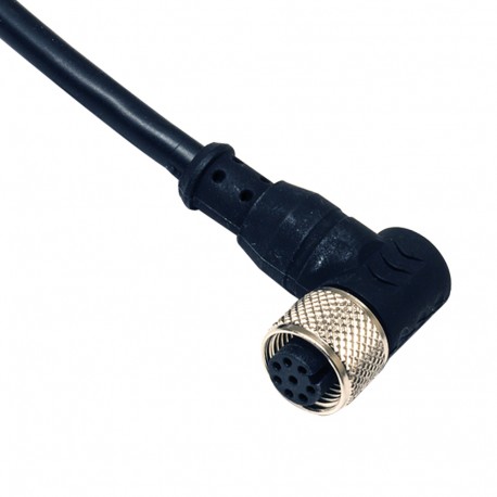 CD12M/0E-100C1 MICRO DETECTORS Гнездовой разъем М12 90° 8 полюсов, кабель ПВХ 10м