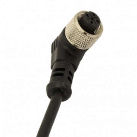 CD12M/0H-100C3 MICRO DETECTORS Conector hembra M12 90° 5 polos cable PVC de 10m