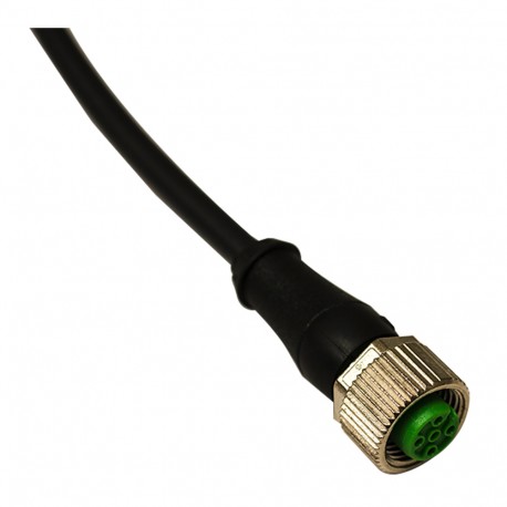 CD12M/0H-250A3 MICRO DETECTORS Conector hembra M12 Axial, de 5 polos cable PVC de 25m