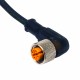 CD12M/LB-100C5 MICRO DETECTORS Conector Hembra M12 90° 4 polos cable PUR de 5m con 3 LEDs