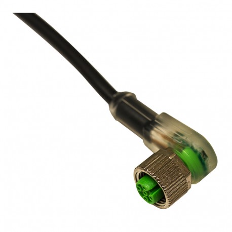 CD12M/VB-100C1 MICRO DETECTORS Гнездовой разъем М12 90° С/Сид Тип pnpнормально-разомкнутый контакт-НЗ 4 полю..