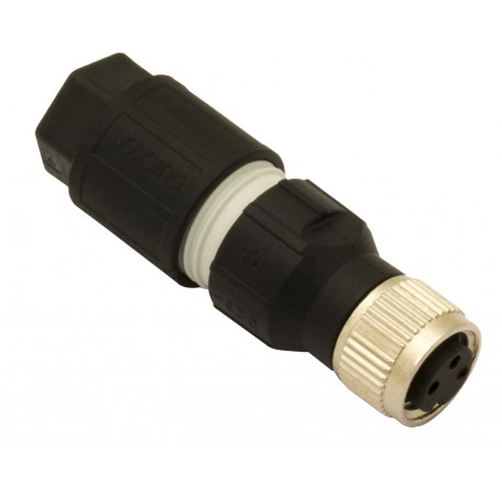 CL08/1B-00A MICRO DETECTORS Conector M8 de 4 pólos Axial de uma conexão rápida