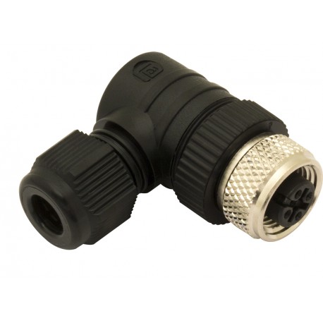 CL12/0B-00C MICRO DETECTORS Stecker mit Klemmen M12, 4-Pole female 90°