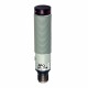 FAI4/BP-0E MICRO DETECTORS Sensore fotoelettrico assiale diffuso 200 mm, con regolazione, PNP NO+NC tappo M12