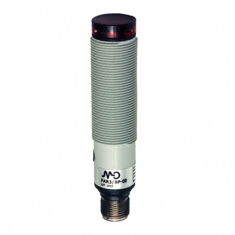 FAI8/BP-0E MICRO DETECTORS Photoelectric sensor Axial diffuse 1000 mm, adjustment PNP NO+NC plastic plug M12