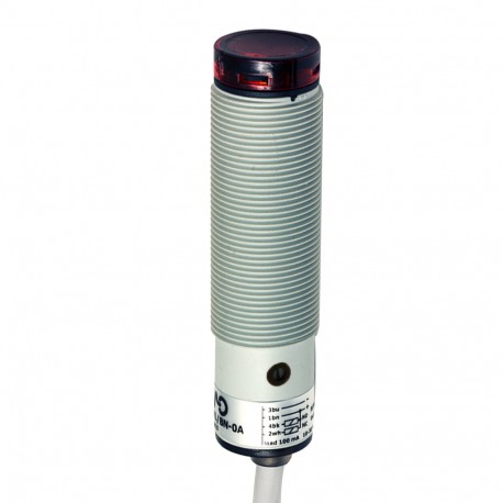 FARN/BN-0A MICRO DETECTORS Photoelectric sensor Axial polarised 3 m, adjustment NPN NO+NC plastic cable 2m a..