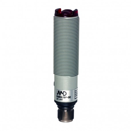 FARS/BN-0E MICRO DETECTORS Photoelectric sensor Axial BGS 30-130 mm, adjustment NPN NO+NC plastic plug M12