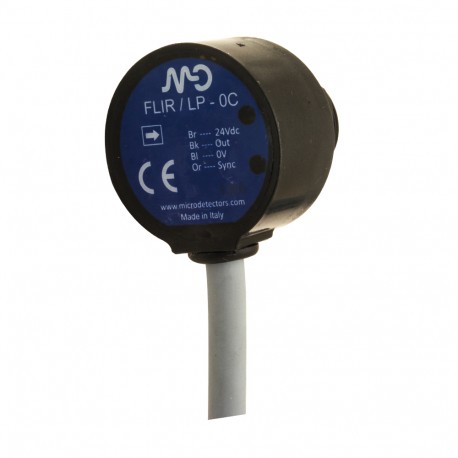FLIR/LT-0C MICRO DETECTORS Sensor fotoelétrico per lava-jato Receptor 8 m T estilo M18 Pushpull, LightON cab..