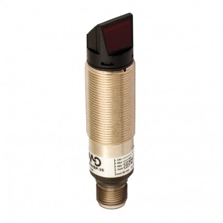 FQRN/BP-3E MICRO DETECTORS Photoelectric sensor 90° polarised 3 m, adjustment PNP NO +NC metallic plug M12