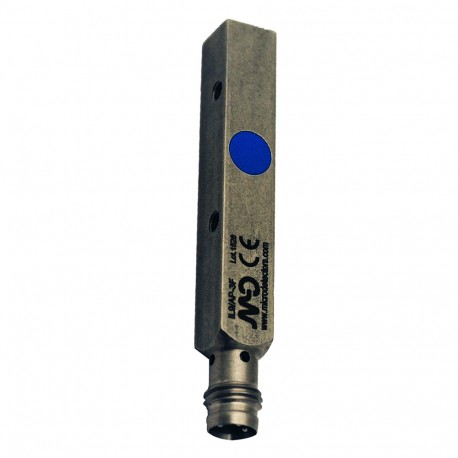 IL9/AN-5F MICRO DETECTORS Inductive sensor 8x8, centre detection, Sensing distance 2,5mm, NPN-NO, M8 plug