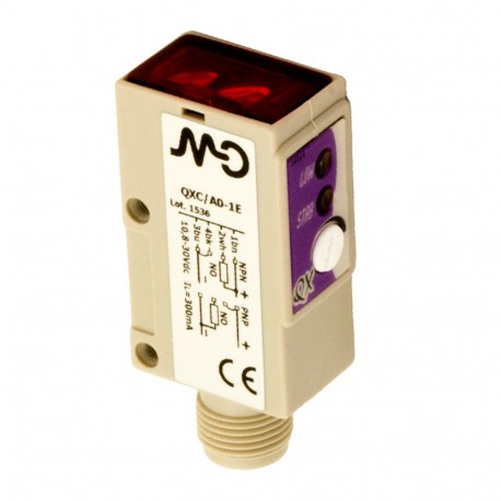 QX3/A0-1E MICRO DETECTORS Photoelectric sensor diffuse 300 mm axial optic plug M12