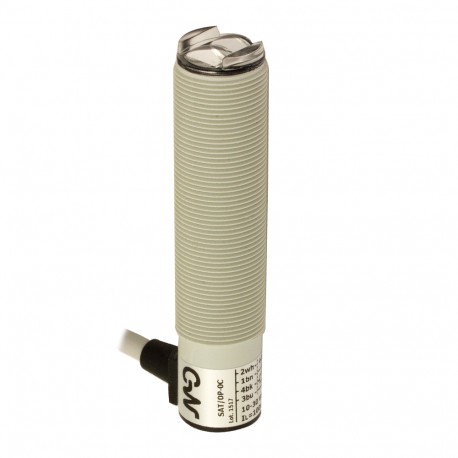 SAT/0N-0C MICRO DETECTORS Photoelectric sensor diffuse focallization NPN plastic cable 2m 90°