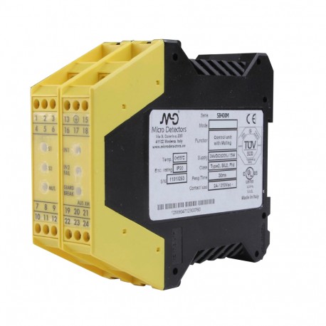 SB400M MICRO DETECTORS Relaisbaugruppe mit muting-Funktion