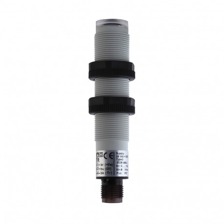 SH2/E-0EIC MICRO DETECTORS Sensor de seguridad Emisor M18 11m de plástico axial conector M12 de e/S IEC61131..