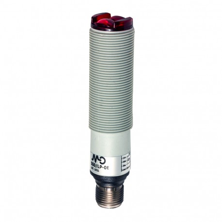 SS1/LP-0E MICRO DETECTORS Sensor fotoelétrico BGS 100 mm PNP-LOn, conector plástico M12