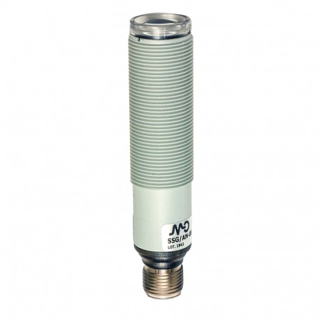 SSV/AP-0E MICRO DETECTORS Sensor fotoeléctrico Receptor 3 m NO/PNP conector M12 de plástico
