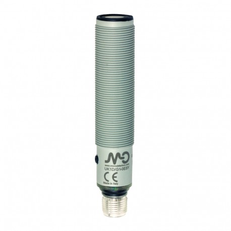 UK1D/G2-0ESY MICRO DETECTORS Sensor de ultra-som M18 analógica de 4-20 mA 150-1600 mm conector M12 com botão..