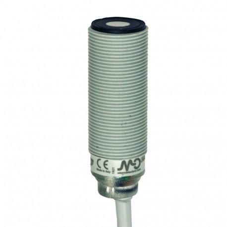 UK6A/HP-0AUL MICRO DETECTORS Ultrasonic sensor M18 PNP NO/NC 40-300 mm cable 2m, with teach-in cable, cULus