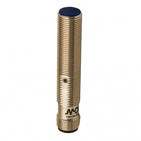 V3M1/R0-3Q MICRO DETECTORS Sensor inductivo M12, con blindaje, de 1/2"-20UNF cable del conector de salida, N..
