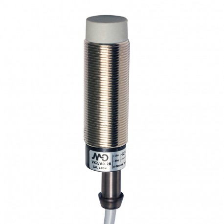 VK2/C0-2B MICRO DETECTORS Sensor inductivo M18 sin blindaje NC cable 2m