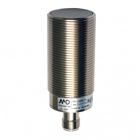 VT2/A0-1H MICRO DETECTORS Sensor inductivo M30 con blindaje NO conector M12