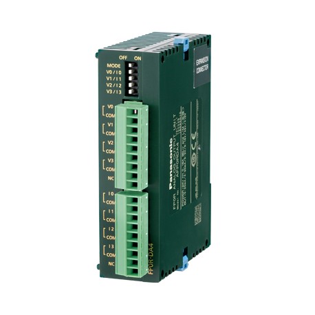 AFP0RDA4-T AFP0RDA4 PANASONIC FP0R/Sigma analog unit 4x14-bit outputs (-10V..+10V, -5V..+5V, 0..10V, 0..5V, ..