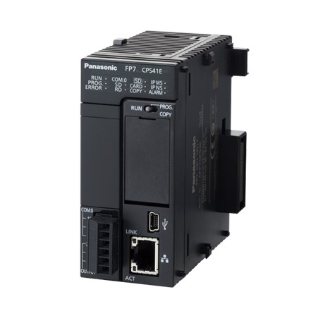 AFP7CPS41ES PANASONIC FP7 CPU (Encryption) with COM port RS232, 196k steps, Ethernet 10/100MBit RJ45