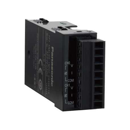 AFP7FCAD2 PANASONIC 7PM entrada analógica de cassette, 2 entradas (0-10V / 0-5V / 0-20mA, 12-bit, 1ms/ch.)
