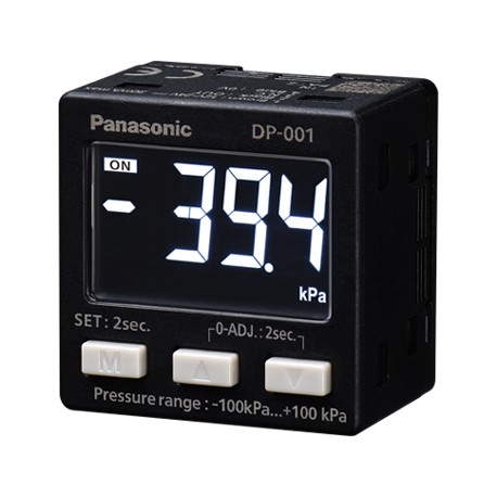 DP-001-P PANASONIC Sensor de presión de -1 a 1 bar, PNP, conector de presión M5 rosca hembra, conector, incl..