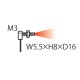 UFDR33EG FD-R33EG PANASONIC Fiber, Reflective type, lens mountable, M3, beam diam. 0.125 mm, 0.5m, IP40