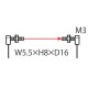 UFTR31 FT-R31 PANASONIC Fiber, Thru-beam type, M3, beam diam. 0.5 mm, 2m, IP67