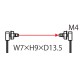 UFTR43 FT-R43 PANASONIC Fiber, Thru-beam type, M4, beam diam. 1mm, 2m, IP67
