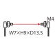 FT-R43 PANASONIC Fiber, Thru-beam type, M4, beam diam. 1mm, 2m, IP67