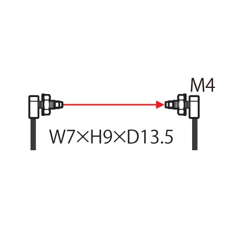 UFTR43 FT-R43 PANASONIC A fibra, Através de feixe de tipo, M4, feixe de diam. 1mm, 2m, IP67