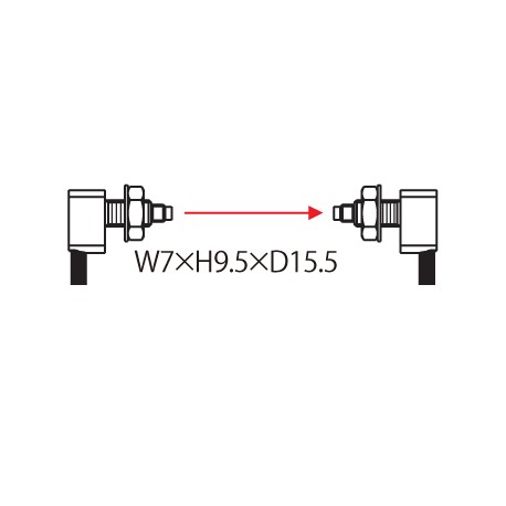 UFTR44Y FT-R44Y PANASONIC Fibra (thru-feixe, cotovelo-tipo 90°, M4, 2m, resistente a óleo)