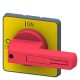 3LD9243-3B SIEMENS commande rotative, manette de commande rouge/jaune, quatre trous pour fixation frontale, ..