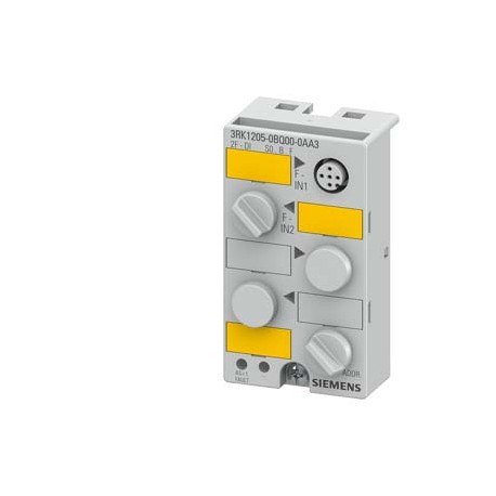 3RK1205-0BQ00-0AA3 SIEMENS ASIsafe compact module K45F digital safety, 2 F-DI, IP67 2 x input for mechanical..