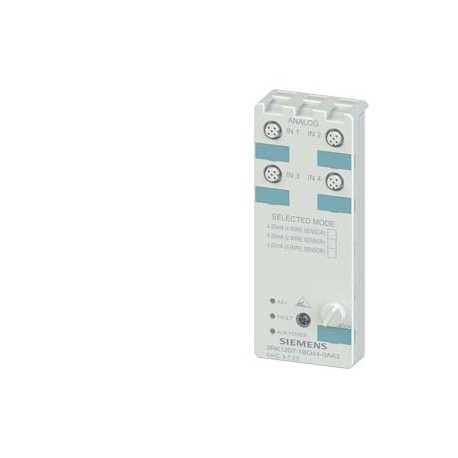 3RK1207-1BQ44-0AA3 SIEMENS AS-i compact module K60 analog 4 AI, IP67 4 x input, current 4..20 mA, +/- 20 mA ..